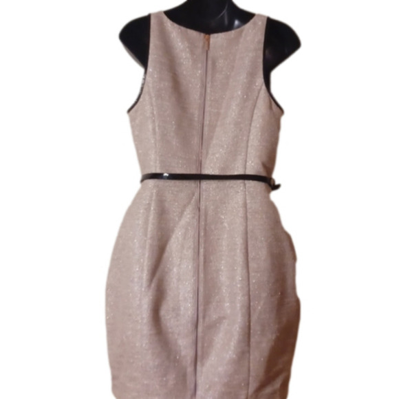 Anne Klein gold dress. No size tag, see measurements.  Great used condition. - Picture 5 of 16